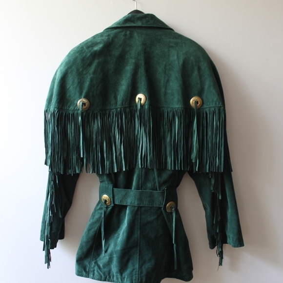 Jackets & Blazers - Vintage suede fringe jacket